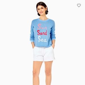 Lilly Pulitzer Pippy Sweater Blue Peri Sun Intarsia size Small NWT